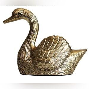 Gold Swan Figurine

Antique Brass Jardiniere, Brass Swan Jardiniere